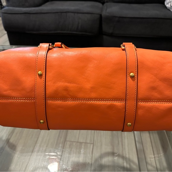 Dooney & Bourke Large Florentine Satchel Salmon - Picture 3 of 10
